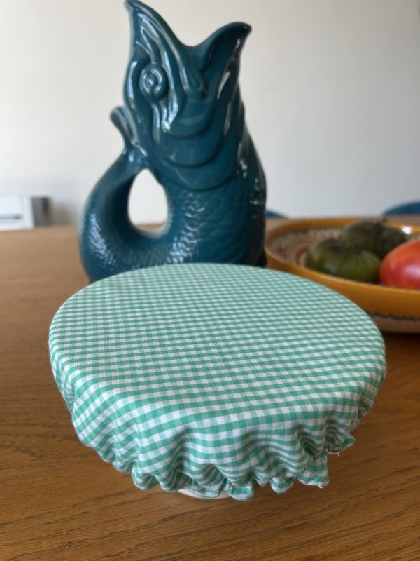 Couvre-plat  « Vichy vert »