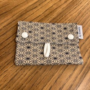 Pochette à savon étanche "Saki bleu crème"