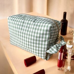 Trousse de maquillage vichy vert sauge