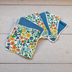 Lot de 6 cotons démaquillants lavables "Camille »