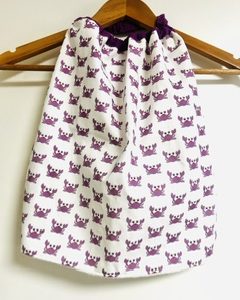 Serviette de table élastique "CRABES VIOLETS"
