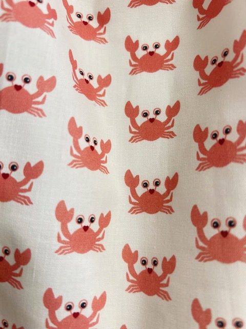 Serviette de table élastique "CRABES ROSES" – Image 2