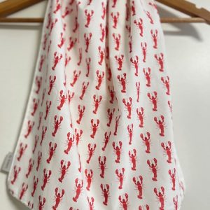 Serviette de table élastique "homards rouges"