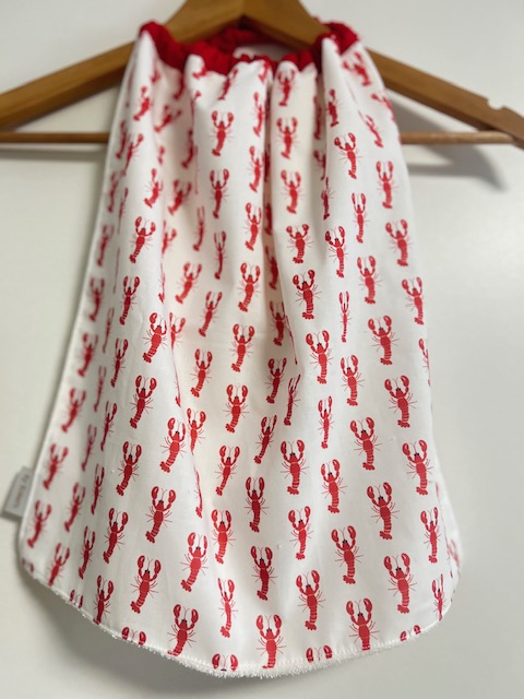 Serviette de table élastique "homards rouges"